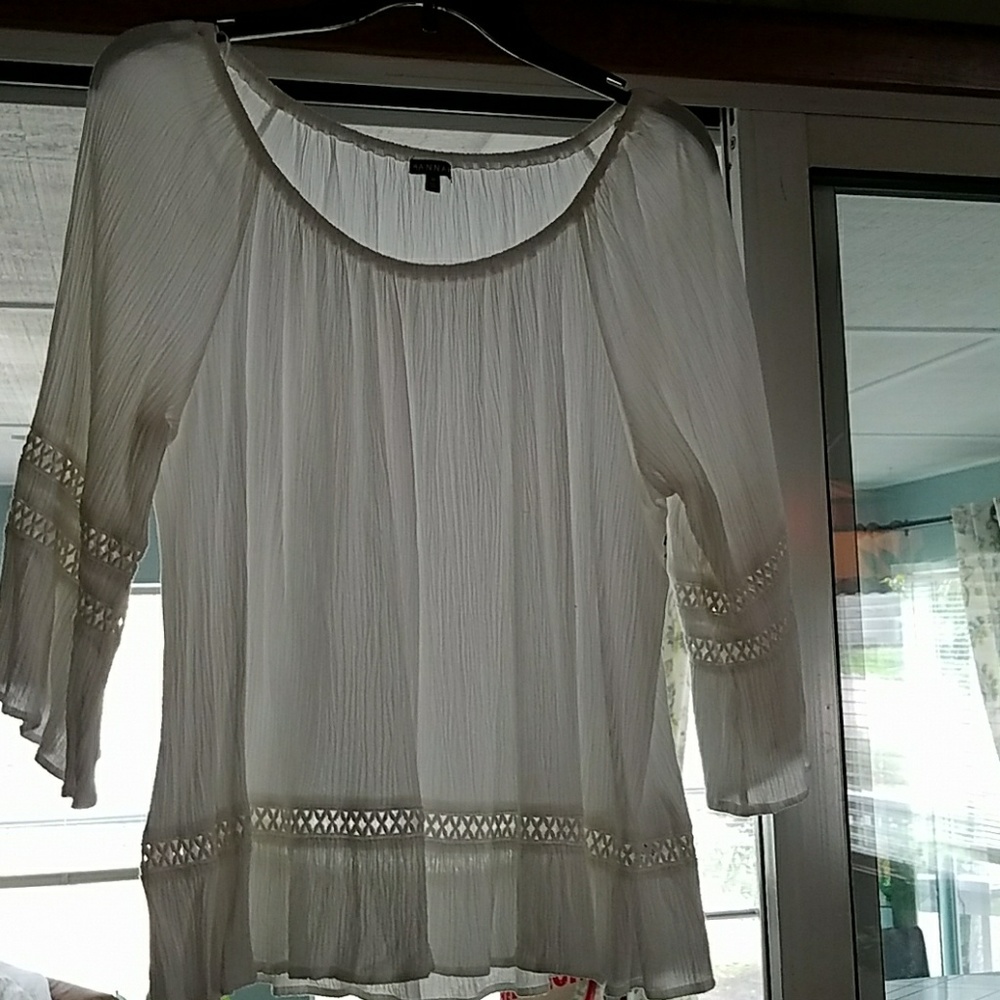 White rayon shirt